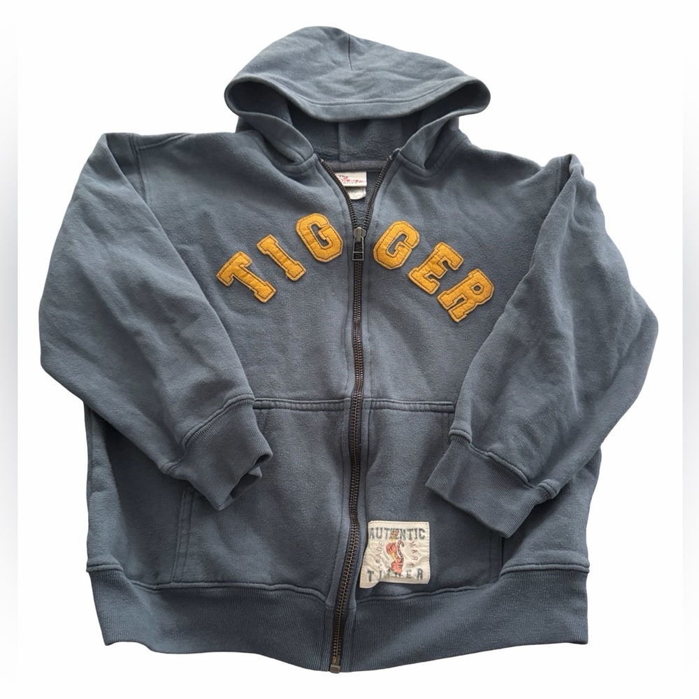 DISNEY STORE VINTAGE TIGGER 
Zip Up Hoodie 
Size M (kids)
